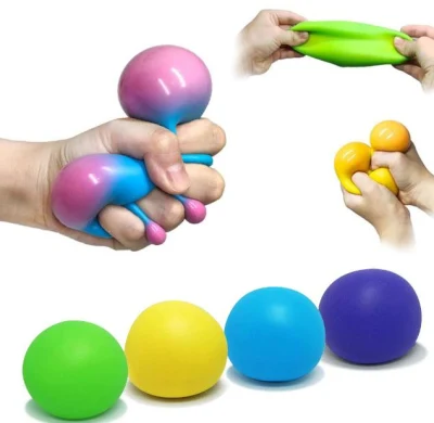 Juguetes blandos de la persona agitada de la espuma de la PU del material de encargo o de la bola de la tensión del juguete del apretón de TPR